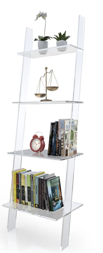 Clear ladder bookshelf - Prismatic Furnishings