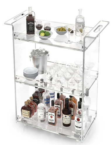 Luxury bar cart - Prismatic Furnishings